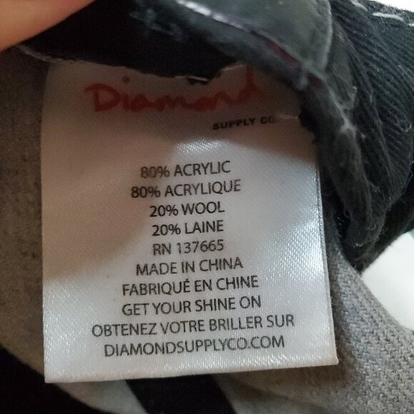 Diamond Supply Co. Brilliant Logo Black Men's Sport Snapback Hat Gray Mint Gren - Picture 8 of 10